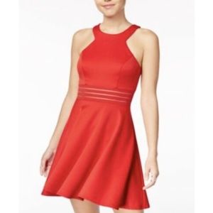 City Studio Women's Solid Red Valentine Dress